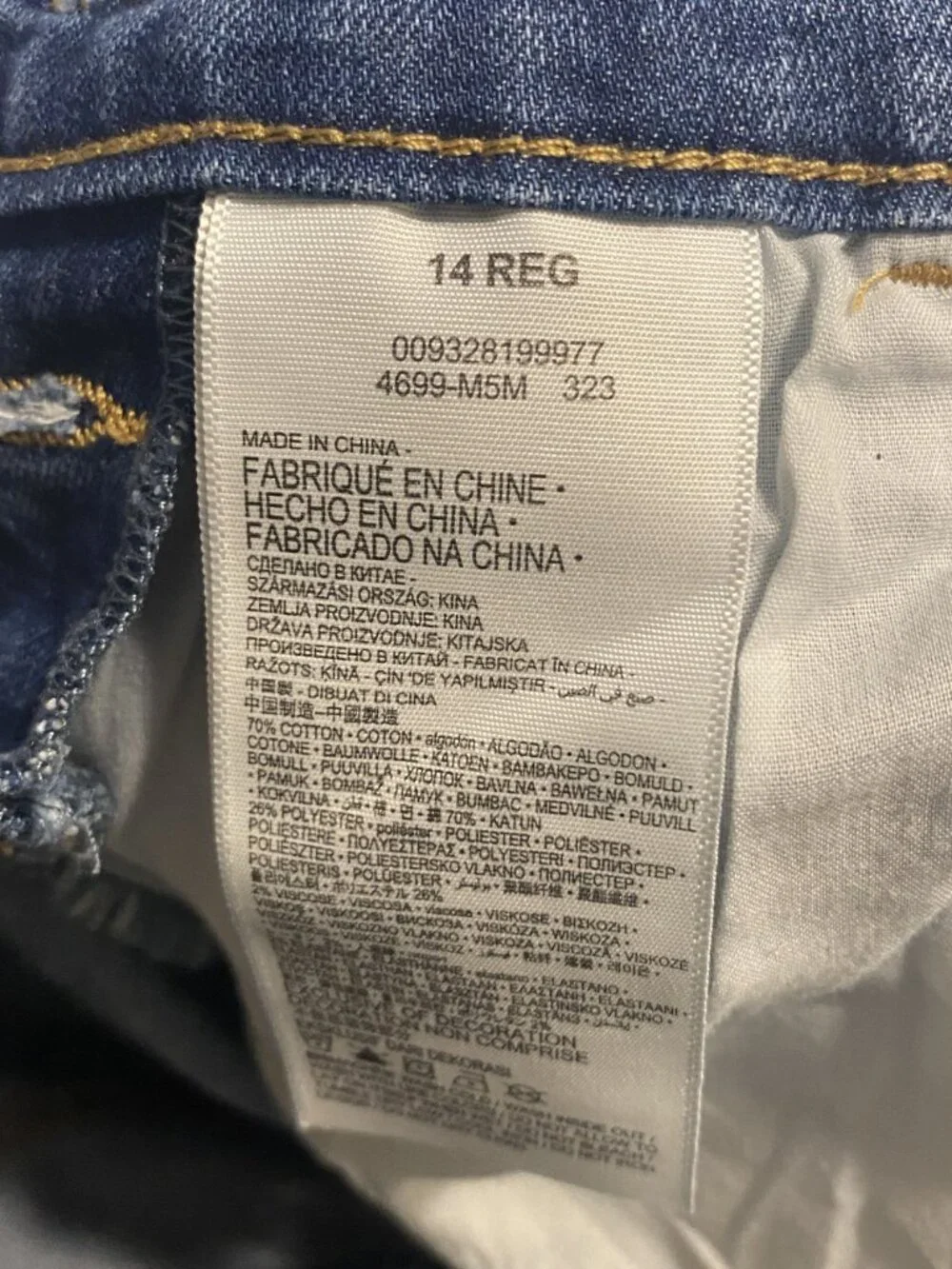 Girls' Levi's Medium Wash Cargo Overalls Size 14 Regular 27